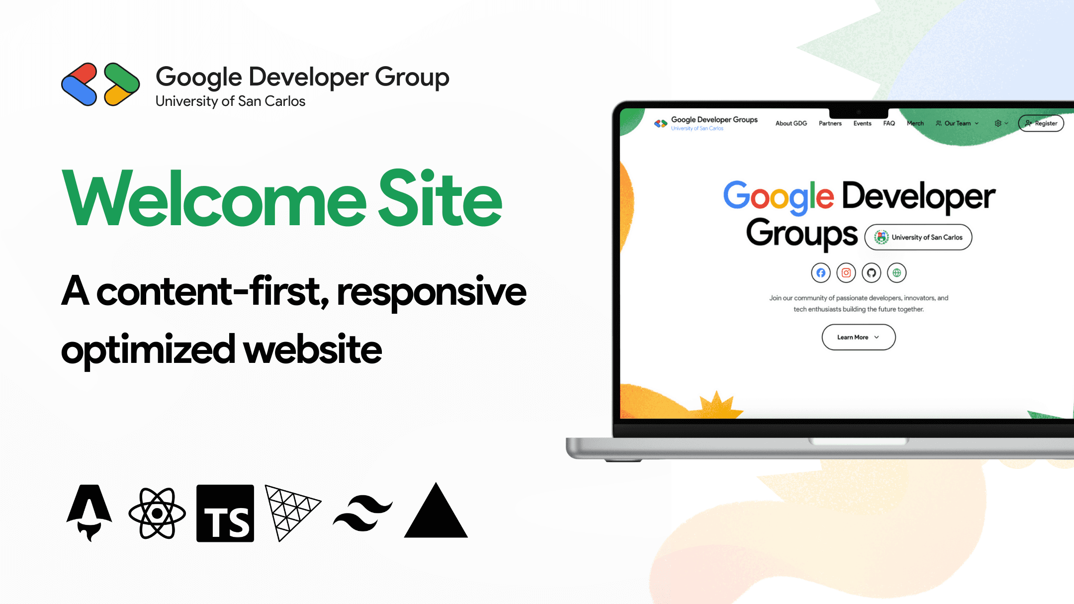 GDG USC Welcome Site